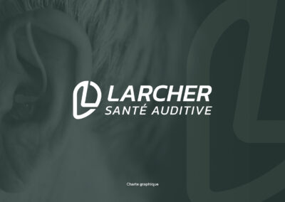 Larcher Santé Auditive : identité visuelle pour un audioprothésiste à Orgeval