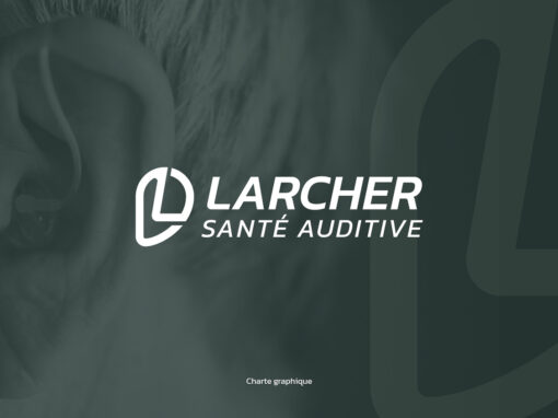 Larcher Santé Auditive : Identité visuelle audioprothésiste à Orgeval