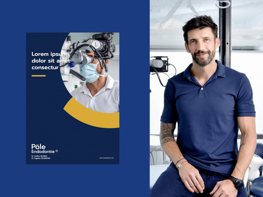 Déploiement de l’identité visuelle du Pôle Endodontie 31 sur un support de communication