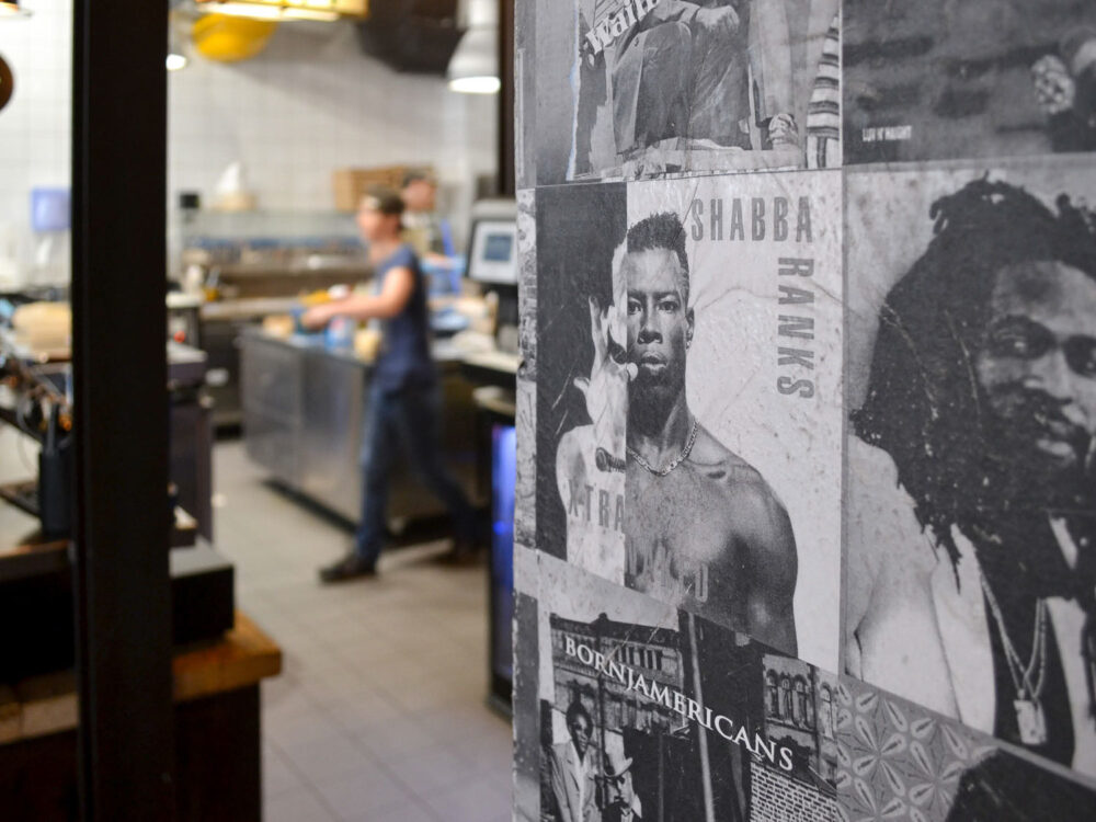Packaging créé pour l’identité de marque Rythm’n Food