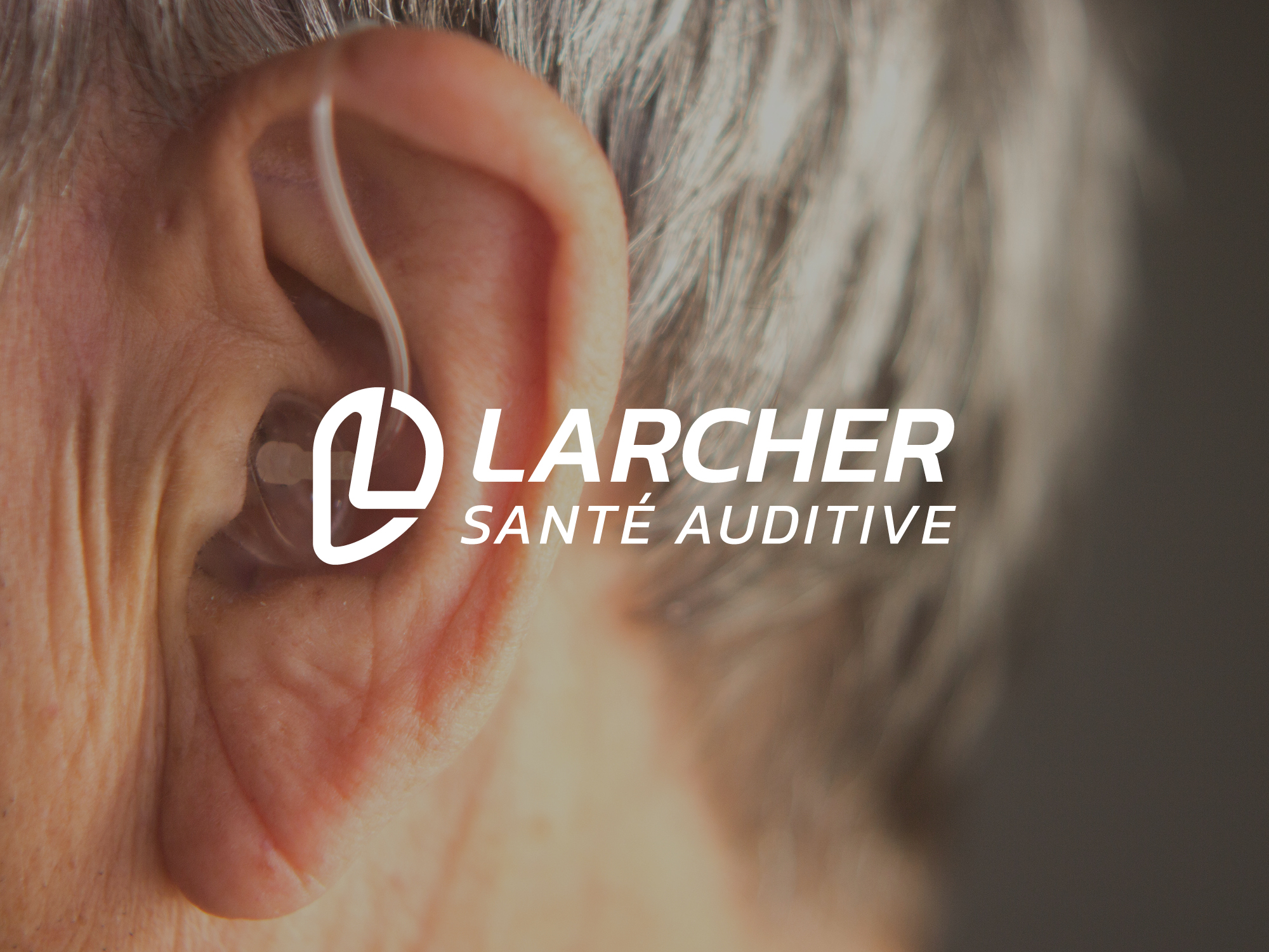 Larcher Santé Auditive : Identité visuelle audioprothésiste à Orgeval