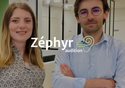 Identité visuelle douce de Zéphyr Audition en Bretagne