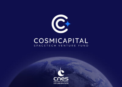 Cosmicapital : Identité visuelle et site internet pour le fonds d’investissement du CNES à Paris